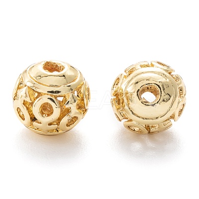 Alloy Hollow Beads PALLOY-P238-12G-RS-1