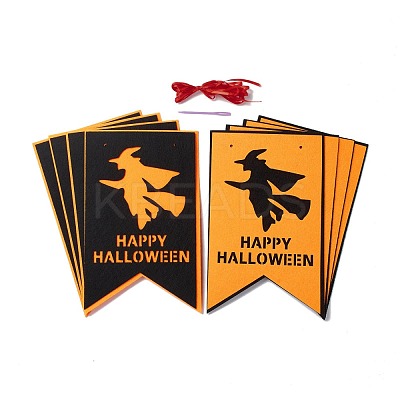 16Pcs 2 Color Flag Felt Ornaments DIY-B054-02A-1