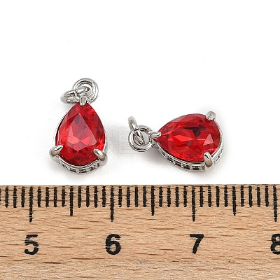 Brass Pave Cubic Zirconia Pendants KK-L240-05P-01-1