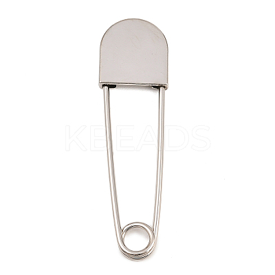 Alloy Extra Large Safety Pin Brooches PALLOY-P333-01P-1