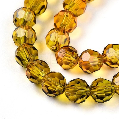 Baking Paint Transparent Glass Beads X1-DGLA-A035-T6mm-A05-1