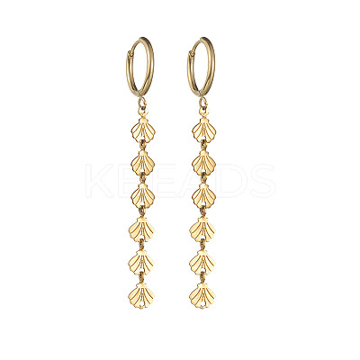 304 Stainless Steel Tassel Hoop Earrings WG88F28-02-1