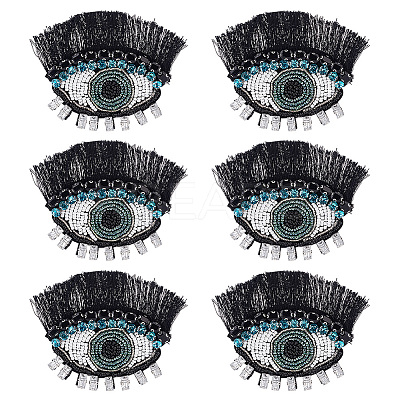 Evil Eye with Eyelash Appliques DIY-WH0401-32-1