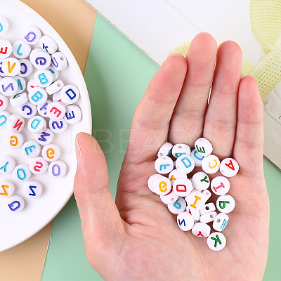 Opaque White Acrylic Beads SACR-YW0001-23F-1