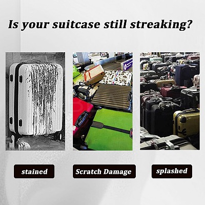 Transparent PVC Luggage Cover AJEW-WH20080-52I-1