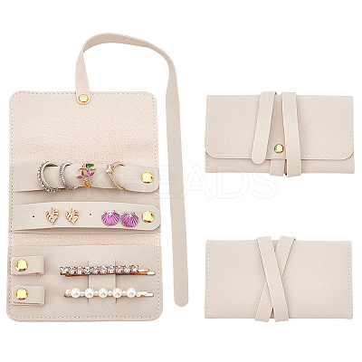 Rectangle PU Leather Envelope Travel Folding Rolls AJEW-WH048-966C-1