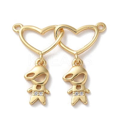 Brass Pave Cubic Zirconia Pendants KK-M287-04G-B-1