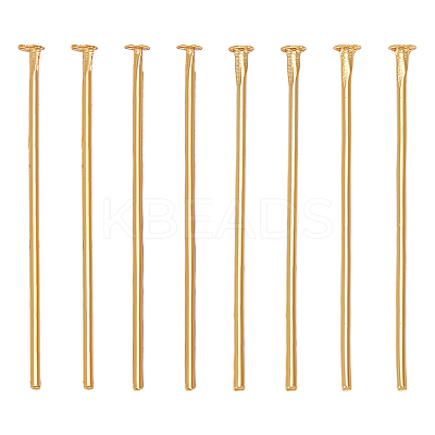 80Pcs Brass Flat Head Pins KK-LP0001-73-1
