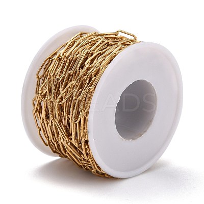 304 Stainless Steel Paperclip Chains CHS-D033-06G-01-1
