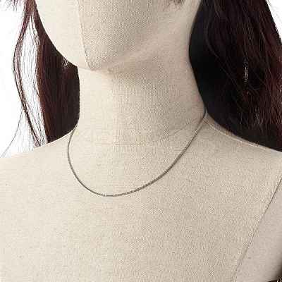 Non-Tarnish 316 Surgical Stainless Steel Venetian Chain Necklaces NJEW-JN03638-1