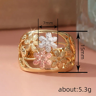Brass Finger Rings for Women WG4845E-01-1