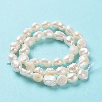 Natural Keshi Pearl Beads Strands PEAR-Z002-10-1