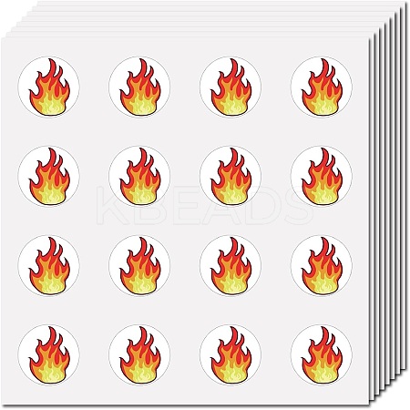 8 Sheets Plastic Waterproof Self-Adhesive Picture Stickers DIY-WH0428-113-1