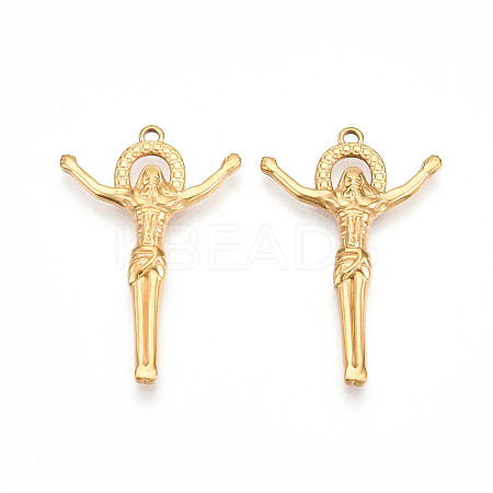 304 Stainless Steel Pendants STAS-N109-38G-1