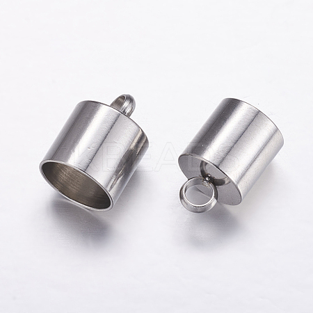 Tarnish Resistant 304 Stainless Steel Cord Ends STAS-P161-06-10mm-1