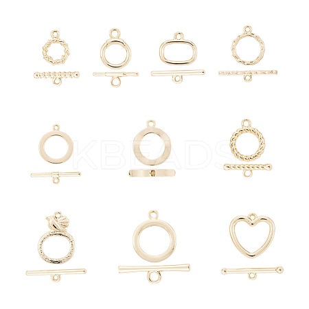 22 Sets 11 Style Alloy Toggle Clasps FIND-PJ0001-10-1