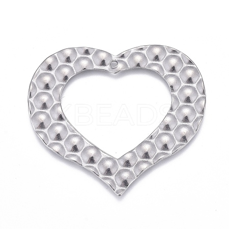 Non-Tarnish 304 Stainless Steel Hollow Pendants LS-STAS-F249-06P-1