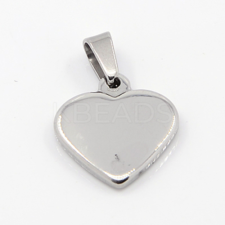 Tarnish Resistant Fashionable 304 Stainless Steel Mirror Polished Finish Stamping Blank Tag Pendants X-STAS-J002A-01-1