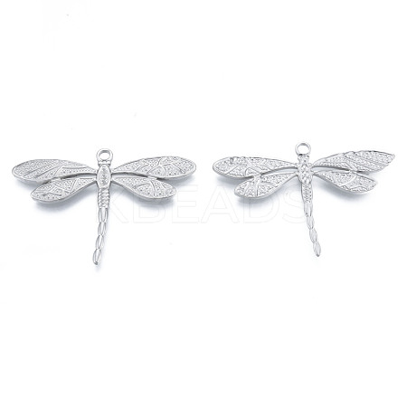 Non-Tarnish 304 Stainless Steel Pendant Rhinestone Settings STAS-N098-196P-1