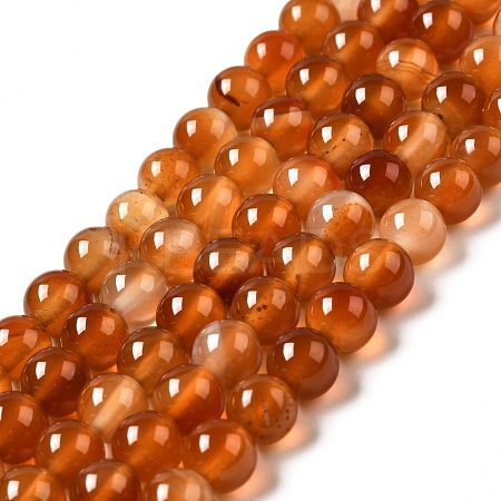 Natural Carnelian Beads Strands X-G-F718-07-1