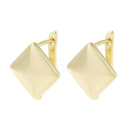 Brass Hoop Earrings EJEW-S217-G17-1