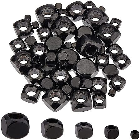 50Pcs 5 Style 304 Stainless Steel Beads STAS-UN0025-20-1