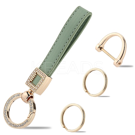 Imitation Leather Keychain Holder DIY-WH0349-90A-1