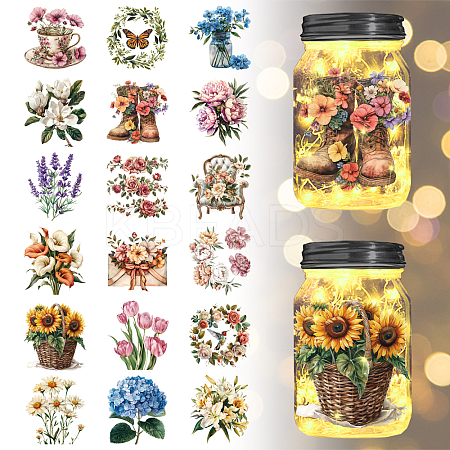 18Pcs Plastic Silhouette Paper DIY-WH0610-002-1