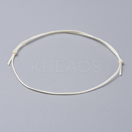 Adjustable Flat Waxed Polyester Cords Bracelet Making AJEW-JB00508-06-1