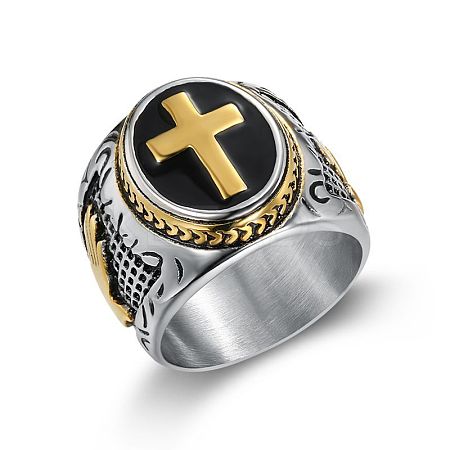 304 Stainless Steel Hand of God Figer Rings for Men FS-WG7F807-05-1