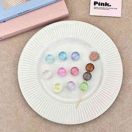 Transparent Acrylic European Beads OACR-N163-28-1