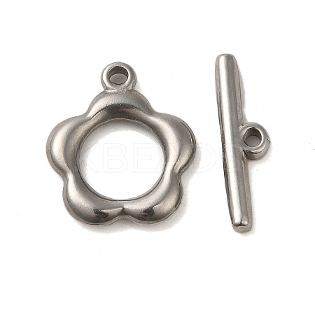Non-Tarnish 304 Stainless Steel Toggle Clasps X-STAS-Q324-16P-1