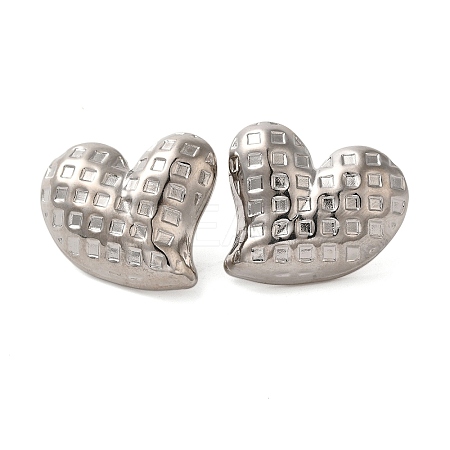 304 Stainless Steel Stud Earrings for Women EJEW-U019-01P-01-1