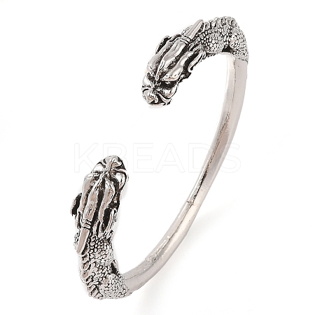 Tibetan Style Alloy Cuff Bangles LS-BJEW-P337-03AS-1