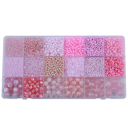 DIY 18 Style Resin & Acrylic Beads Jewelry Making Finding Kit DIY-NB0012-04I-1