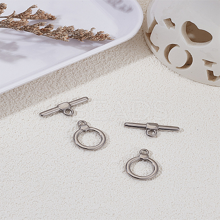 304 Stainless Steel Toggle Clasps STAS-LP0004-77P-1