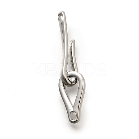 Brass Hook and S-Hook Clasps KK-S508-25P-1