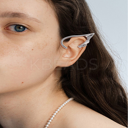 Elves Alloy Cuff Earrings EJEW-LP0007-024P-1