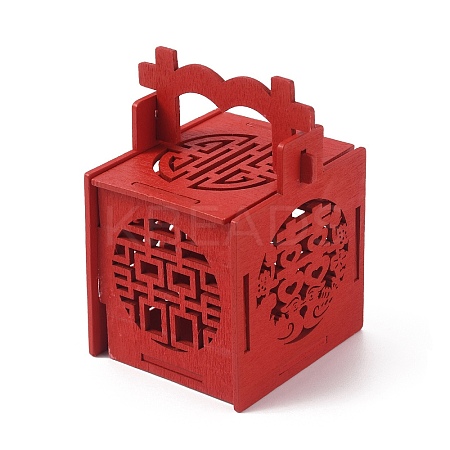 Chinese Style Hollow Wood Candy Boxes CON-WH0087-71A-1
