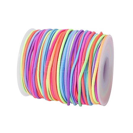 Segment Dyed Round Polyester Elastic Cord OCOR-WH20018-35B-1