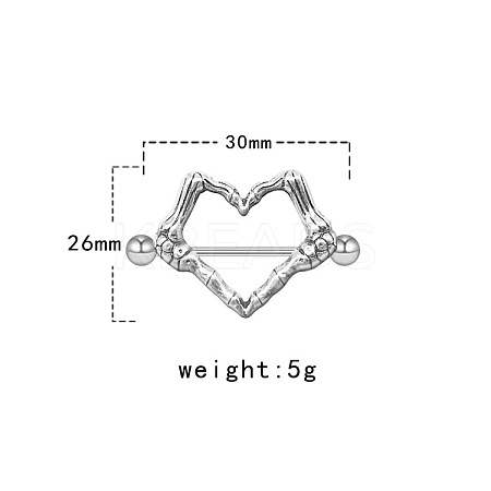 304/316 Stainless Steel Nipple Rings WG57600-02-1