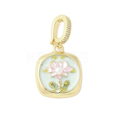 Brass Enamel Pendants LS-KK-F886-01G-05-1