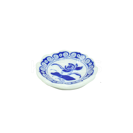 Resin Imitationg Blue and White Porcelain Plates PW-WGF963A-01-1