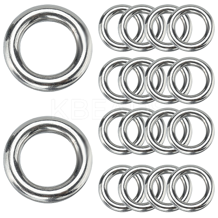 304 Stainless Steel Closed Jump Rings STAS-SP0001-85C-1