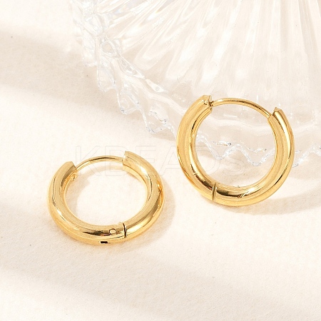 Ion Plating(IP) 304 Stainless Steel Huggie Hoop Earrings EJEW-O087-06B-1