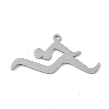 Non-Tarnish 304 Stainless Steel Pendants STAS-B062-10P-1