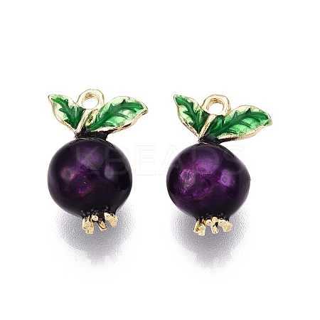 Alloy Enamel Pendants ENAM-N056-404A-1