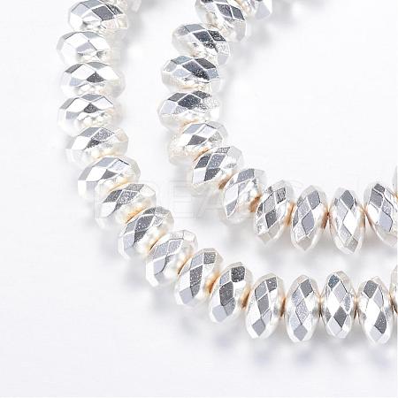 Electroplate Non-magnetic Synthetic Hematite Bead Strands G-Q465-13S-1
