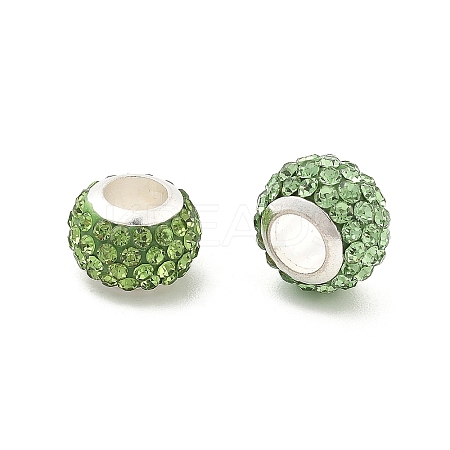 Rondelle Polymer Clay European Beads FIND-U001-01O-1