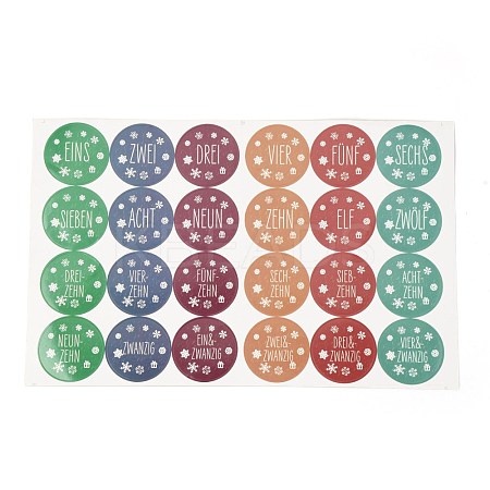 Christmas Advent Calendar Stickers DIY-L050-A11-1